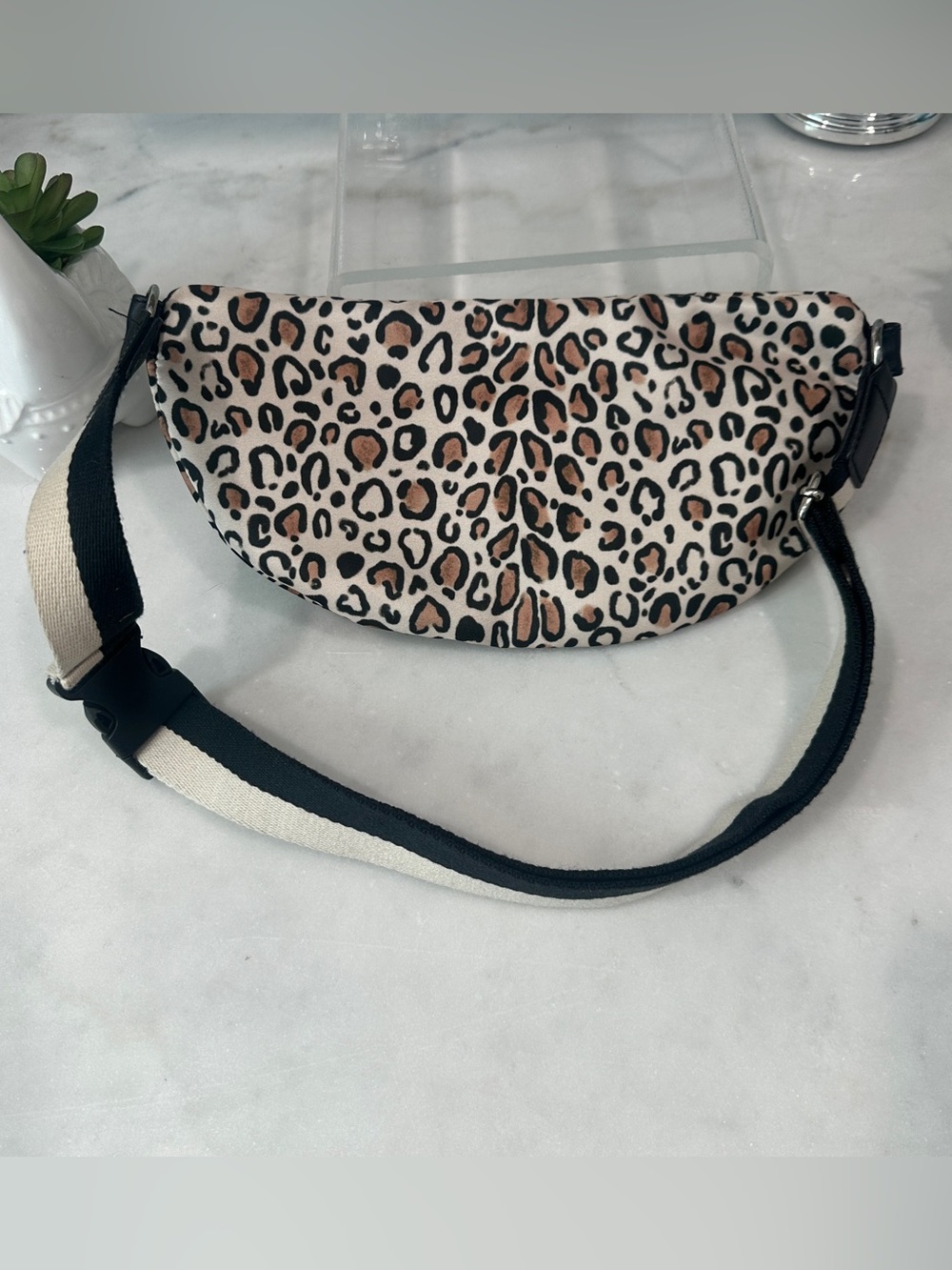 LOVE Brighton Leopard Print Belt Bag - Neutral Leopard - Picture 3 of 4